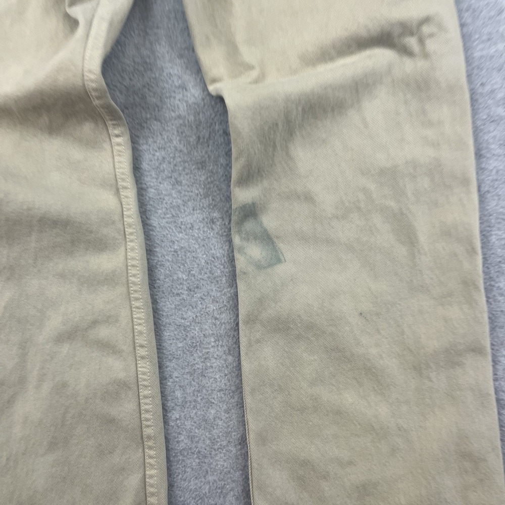 Levis 501 Jeans Mens 32x30 Vintage Made USA Tan khaki Button Fly Straight 1999 - Picture 3 of 16